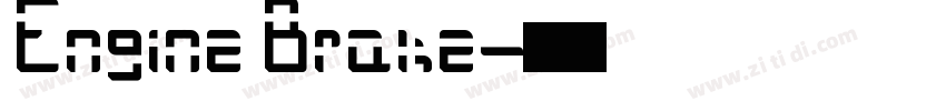 Engine Brake字体转换